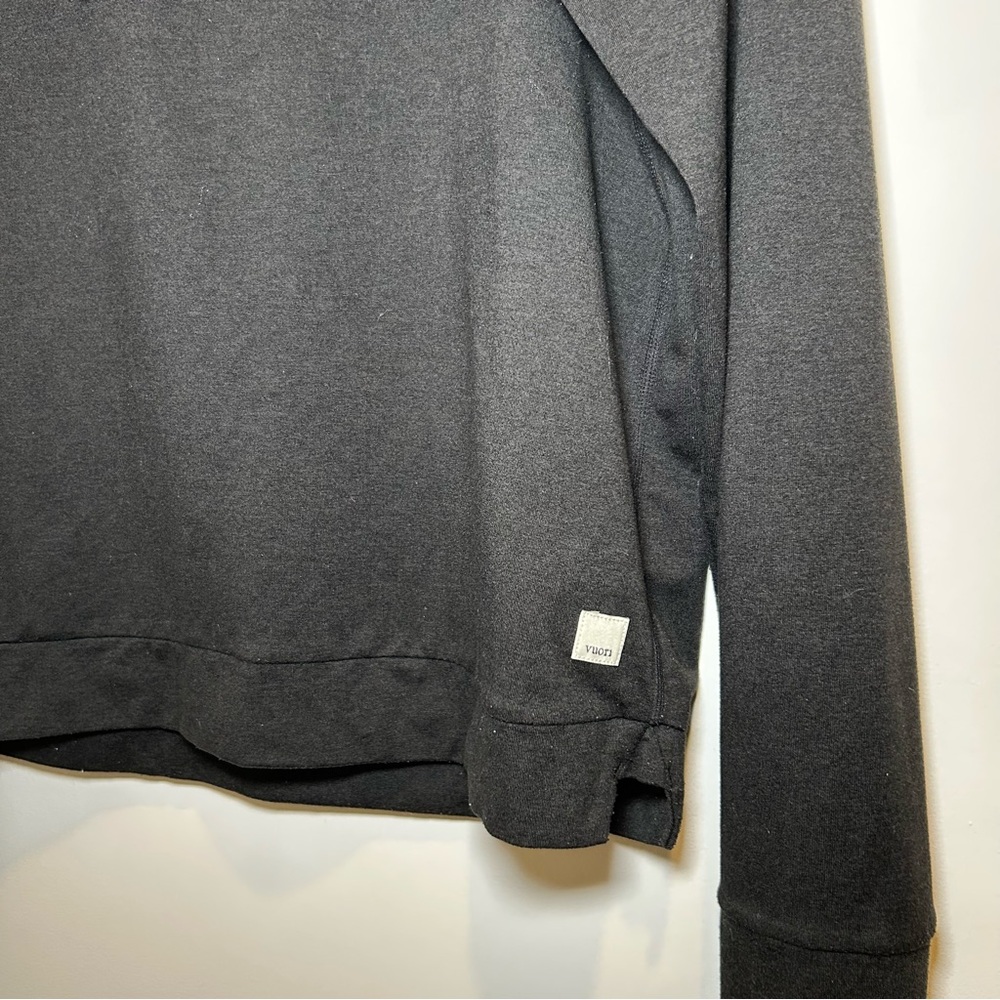 Vuori Halo Essential Hoodie Black Heather Size Small - Picture 4 of 8